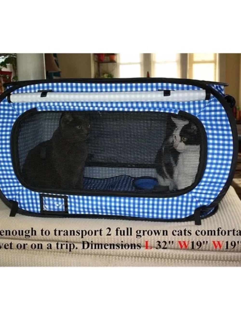 Pet Fit For Life Extra Large Cat Carrier for Travel -